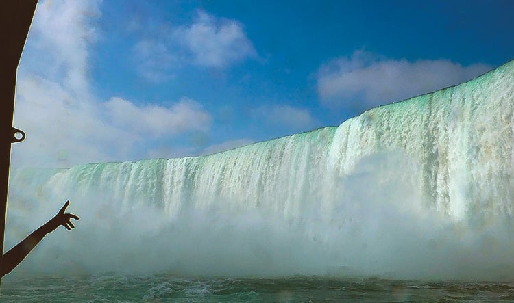 Wodospad Niagara Widok ze statku