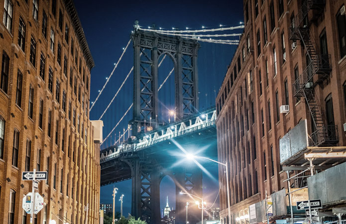 Nowy Jork: DUMBO, słynny widok na Manhattan Bridge 2 Widok-Most-Manhattan-Bridge-DUMBO