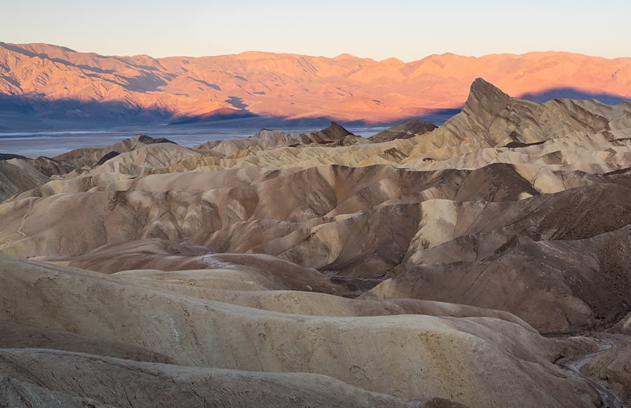 Zabriskie Point w Dolinie Śmierci Dolina Śmierci - widok na Zabriskie Point