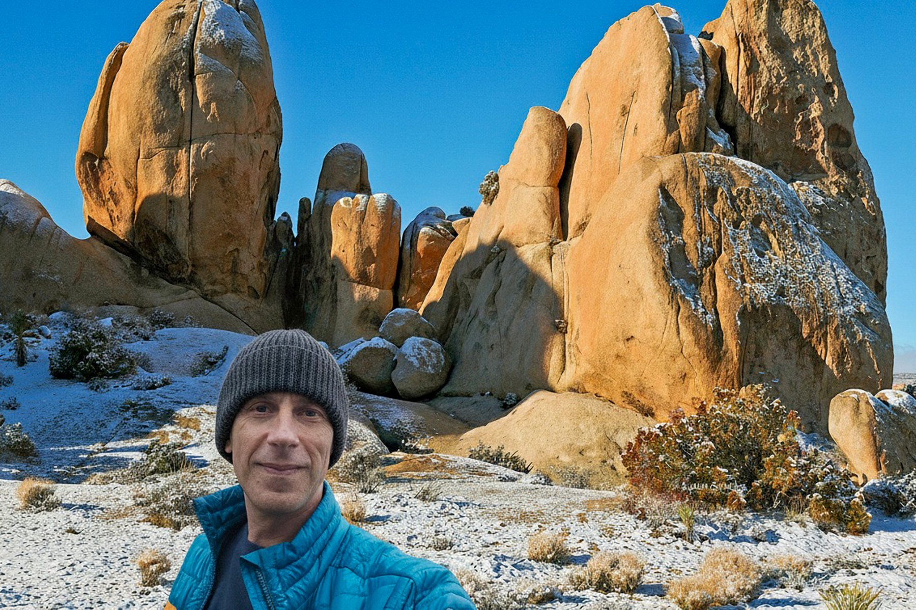 Zima w Joshua Tree
